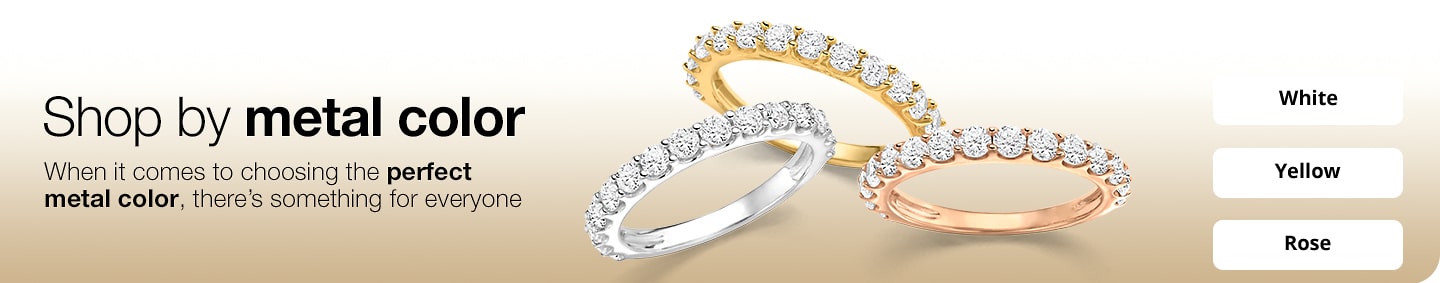 Lab Grown Diamonds shop by metal color