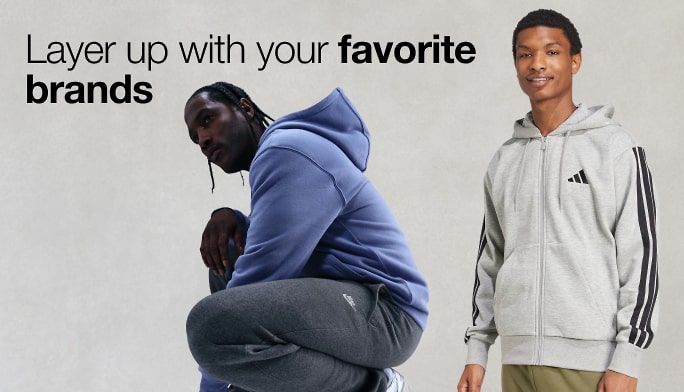 Layer up with your favorite brands