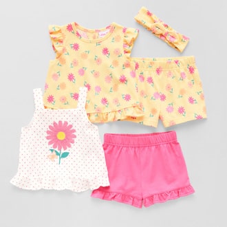 Little Lass Toddler Girls Short Set