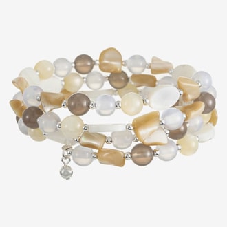 Liz Claiborne Mother Of Pearl Wrap Bracelet