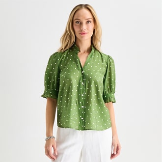 Liz Claiborne Short Sleeve Blouse