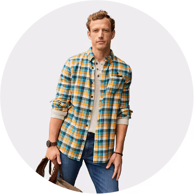 MENS FLANNEL SHIRT VIS NAV