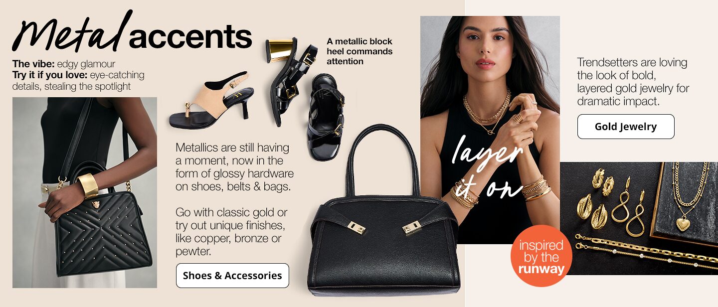 Metal accents