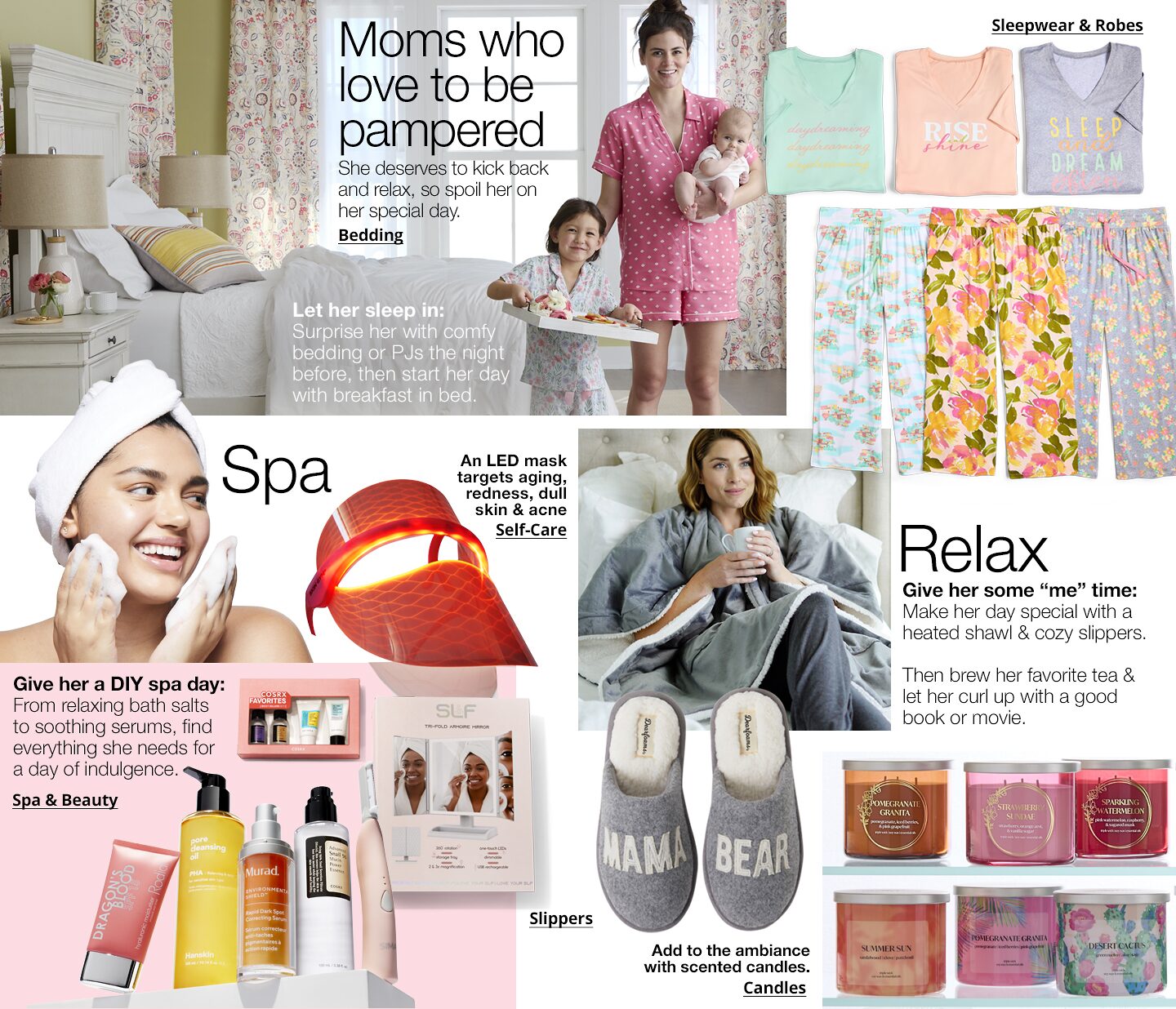 Moms who loved to be pampered