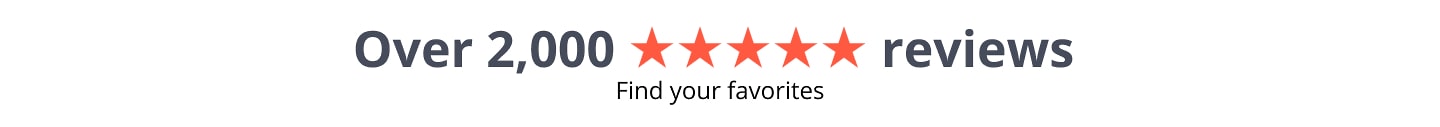 Over 2,000 reviews