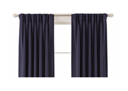 Pinch pleats are hung with clip rings pin hooks or back tabs
