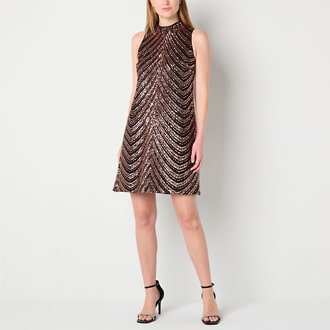 Robbie Bee Striped Swing Dress
