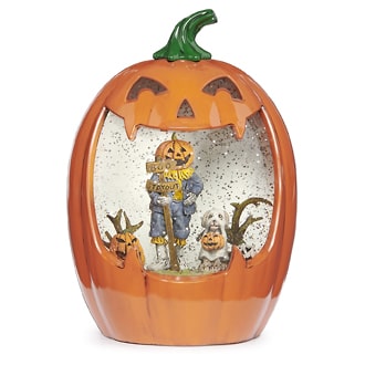 Roman Lighted Swirl Jack O Lantern