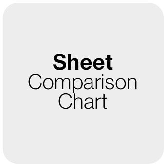 Sheet Comparison Chart