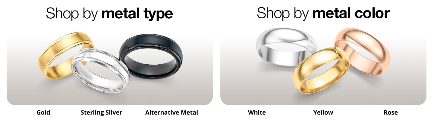 Shop by metal type & color