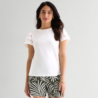 SJB Round Neck Short Sleeve Blouse