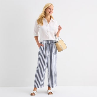 SJB Womens Straight Cropped Pant
