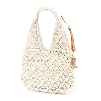 SOL and MER Macrame Hobo Bag