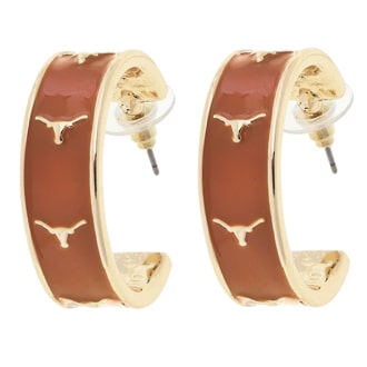 Texas Longhorns Logo Hoop Earrings