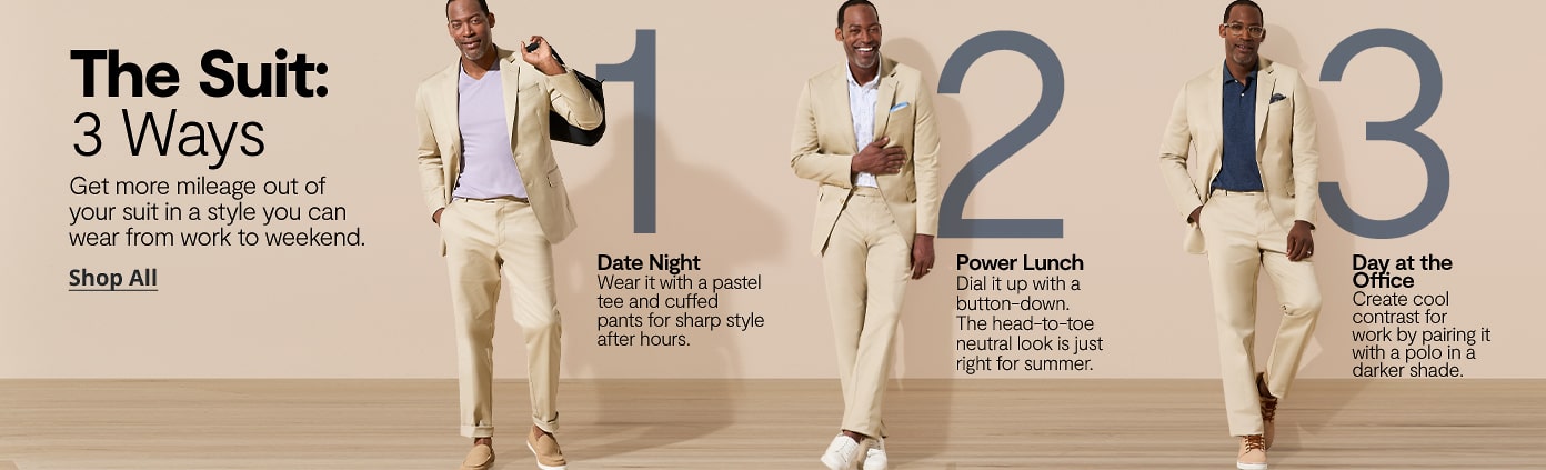 The Suit 3 Ways