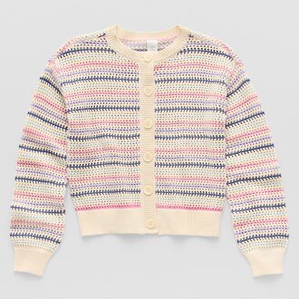 Thereabouts Girls Striped Cardigan