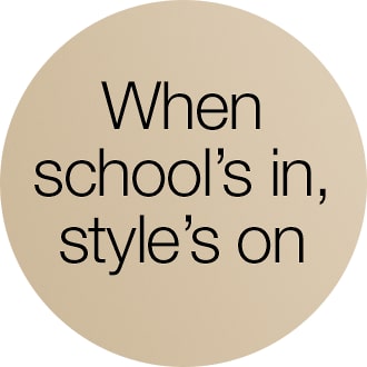 When school's in, style's on