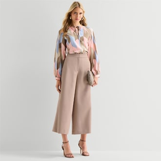 Worthington Wide Leg High Rise Trouser